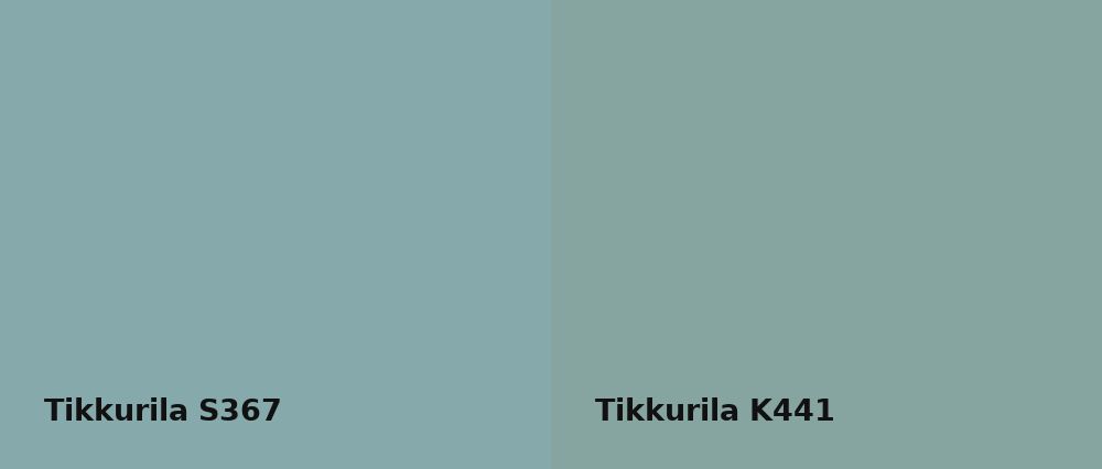Tikkurila  S367 vs Tikkurila  K441
