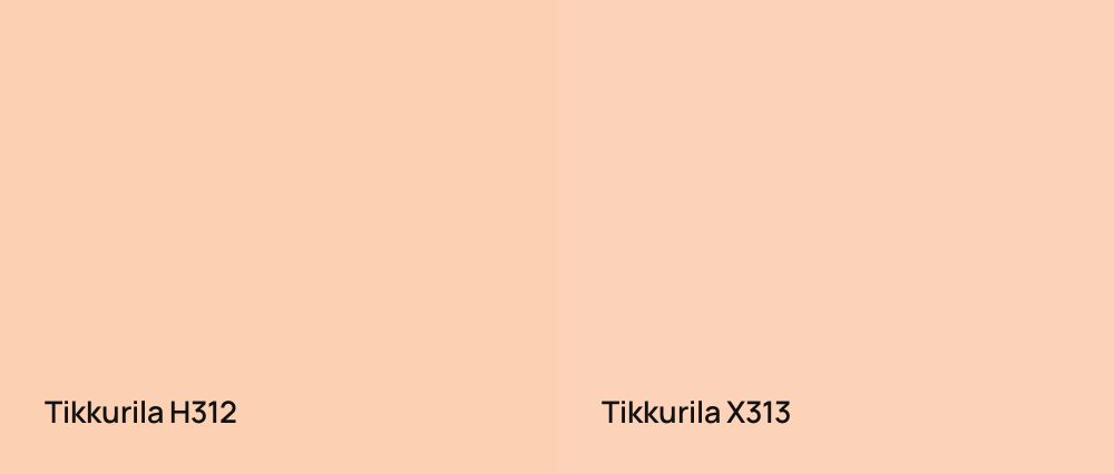 Tikkurila  H312 vs Tikkurila  X313