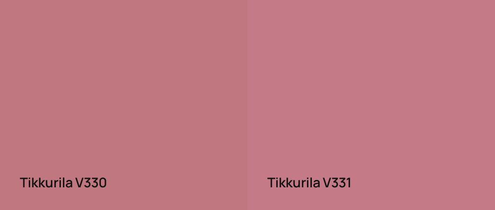Tikkurila  V330 vs Tikkurila  V331