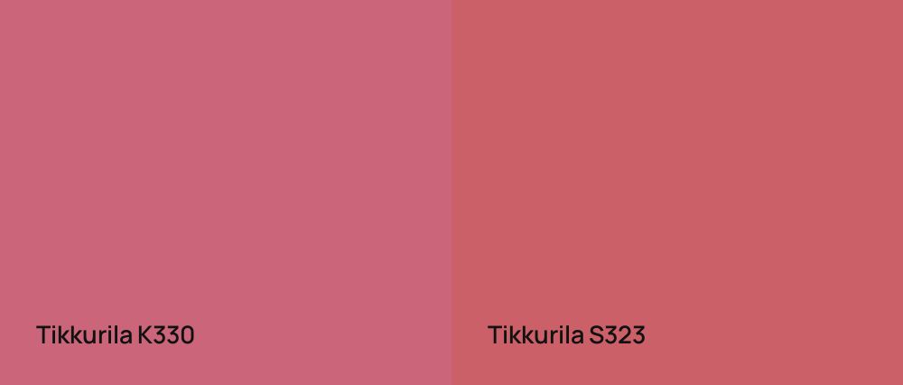 Tikkurila  K330 vs Tikkurila  S323