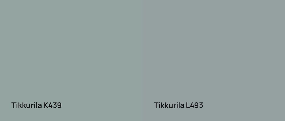 Tikkurila  K439 vs Tikkurila  L493