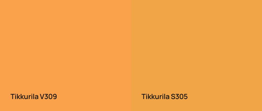 Tikkurila  V309 vs Tikkurila  S305