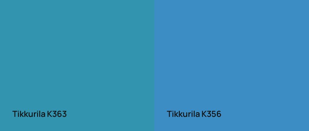Tikkurila  K363 vs Tikkurila  K356