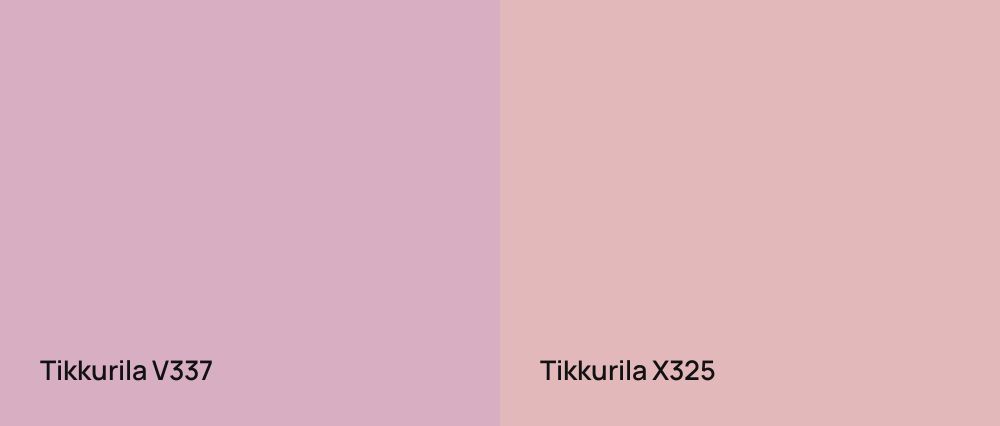 Tikkurila  V337 vs Tikkurila  X325