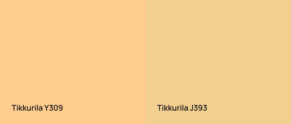 Tikkurila  Y309 vs Tikkurila  J393