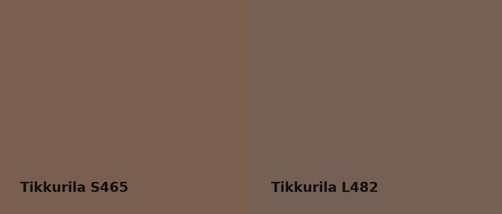 Tikkurila  S465 vs Tikkurila  L482