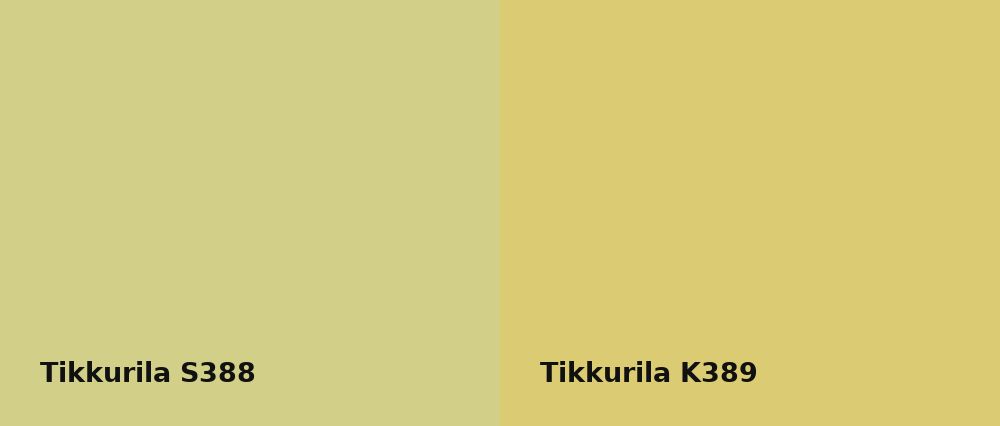 Tikkurila  S388 vs Tikkurila  K389
