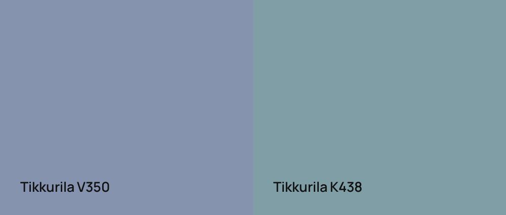 Tikkurila  V350 vs Tikkurila  K438