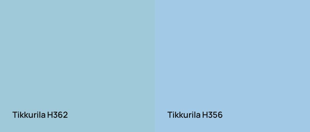 Tikkurila  H362 vs Tikkurila  H356
