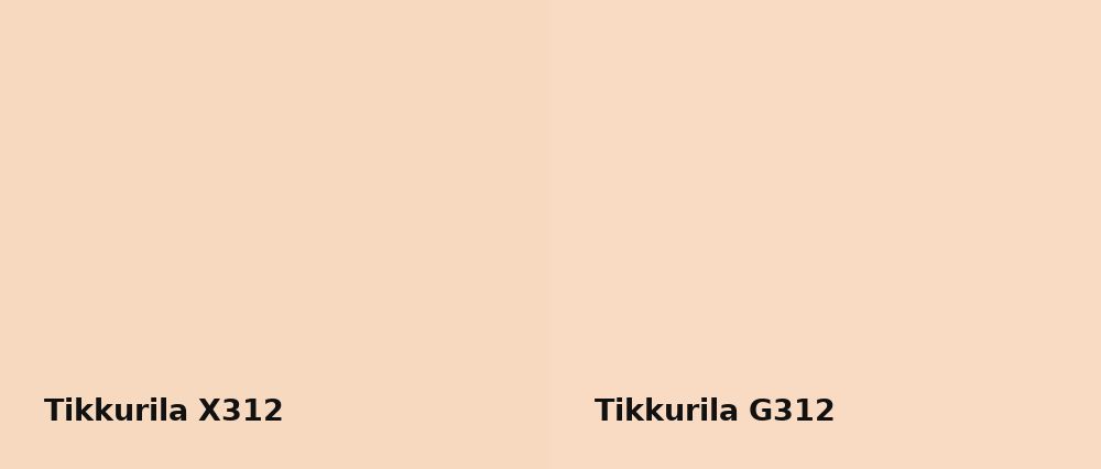 Tikkurila  X312 vs Tikkurila  G312