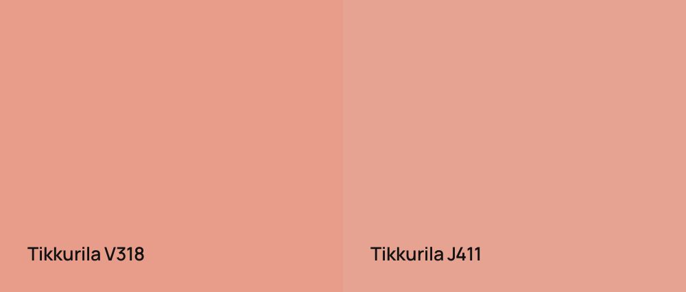 Tikkurila  V318 vs Tikkurila  J411