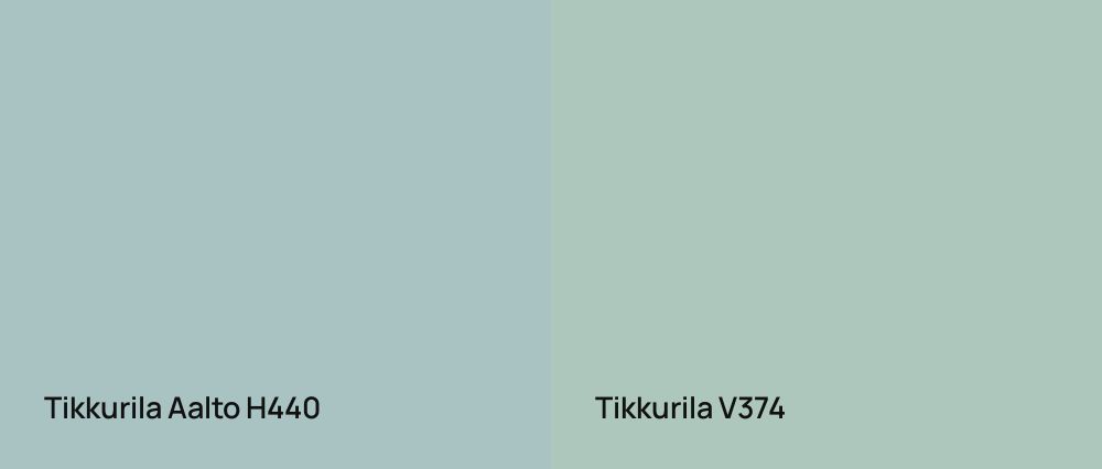 Tikkurila Aalto H440 vs Tikkurila  V374