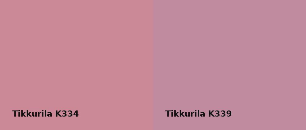 Tikkurila  K334 vs Tikkurila  K339