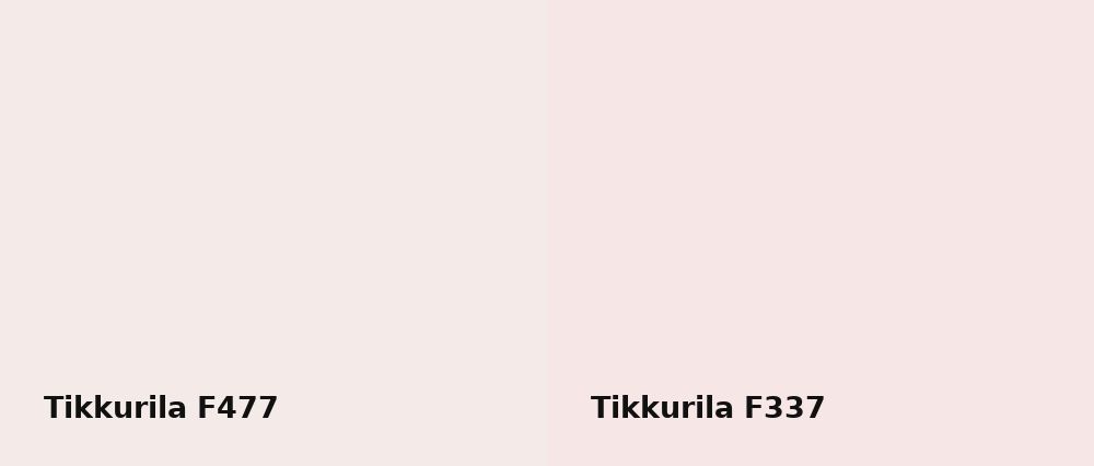 Tikkurila  F477 vs Tikkurila  F337