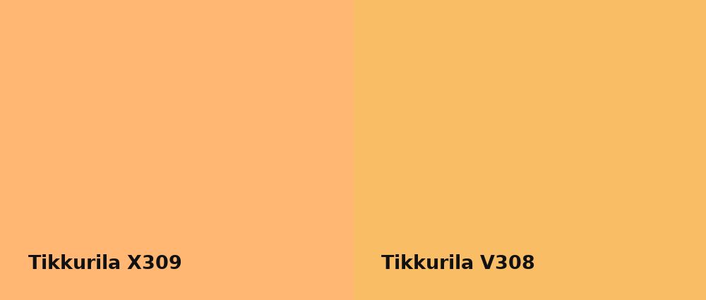 Tikkurila  X309 vs Tikkurila  V308