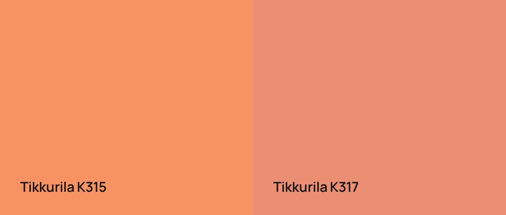 Tikkurila  K315 vs Tikkurila  K317