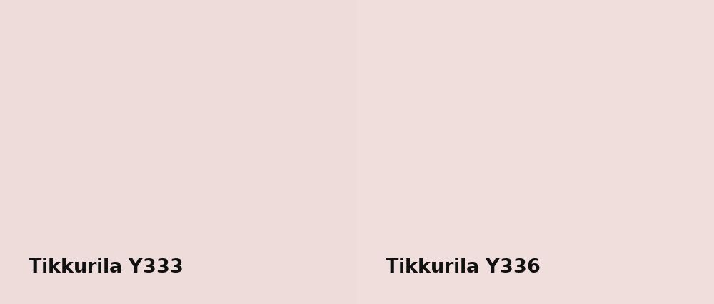 Tikkurila  Y333 vs Tikkurila  Y336