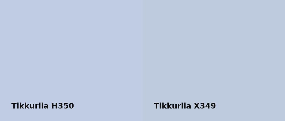 Tikkurila  H350 vs Tikkurila  X349