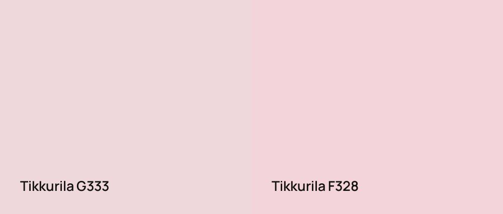 Tikkurila  G333 vs Tikkurila  F328