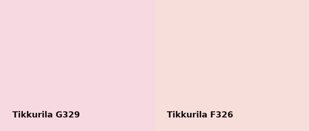 Tikkurila  G329 vs Tikkurila  F326