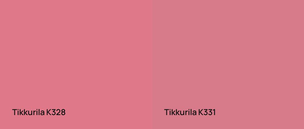 Tikkurila  K328 vs Tikkurila  K331