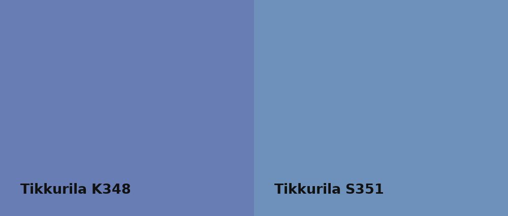 Tikkurila  K348 vs Tikkurila  S351