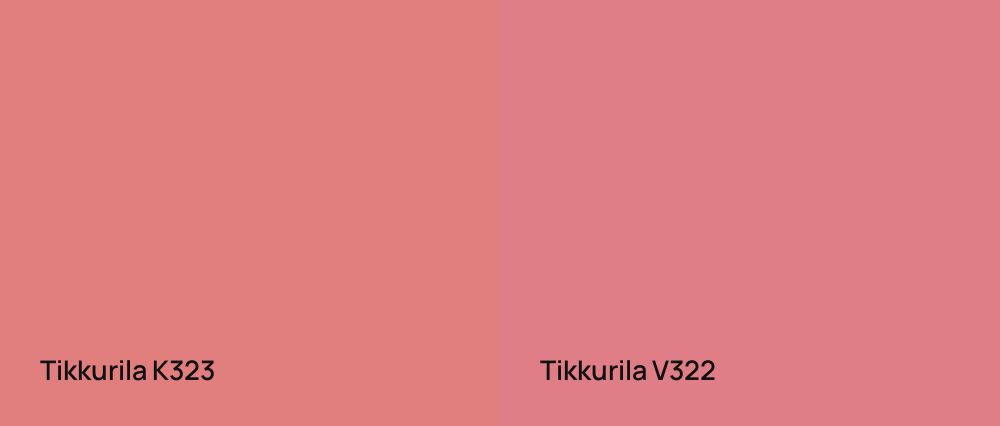Tikkurila  K323 vs Tikkurila  V322