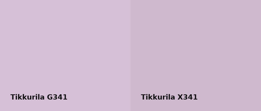 Tikkurila  G341 vs Tikkurila  X341