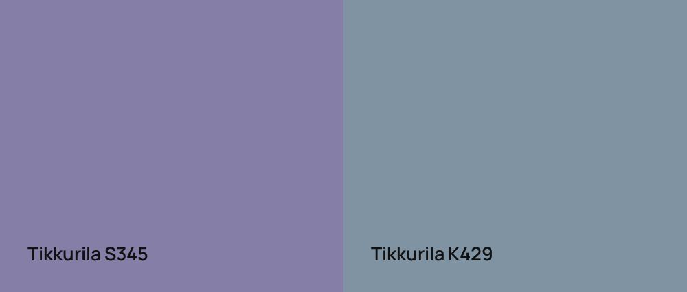 Tikkurila  S345 vs Tikkurila  K429