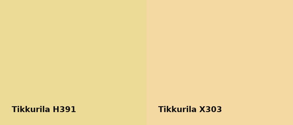 Tikkurila  H391 vs Tikkurila  X303