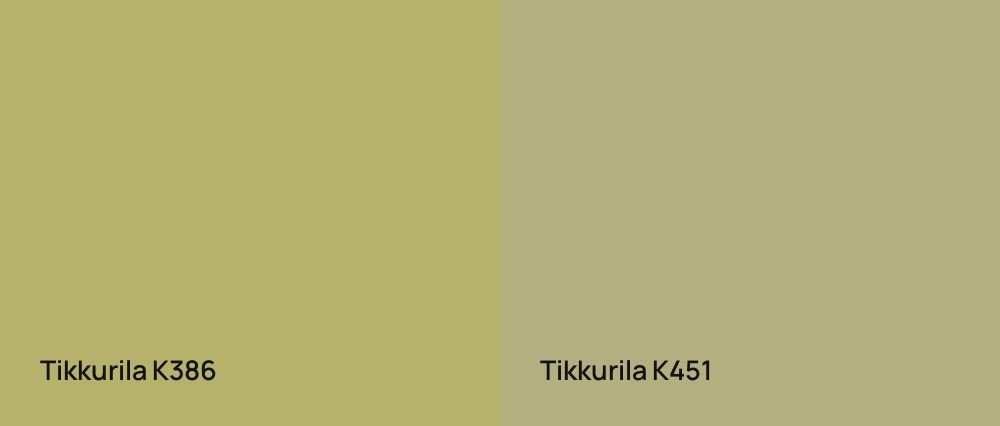 Tikkurila  K386 vs Tikkurila  K451