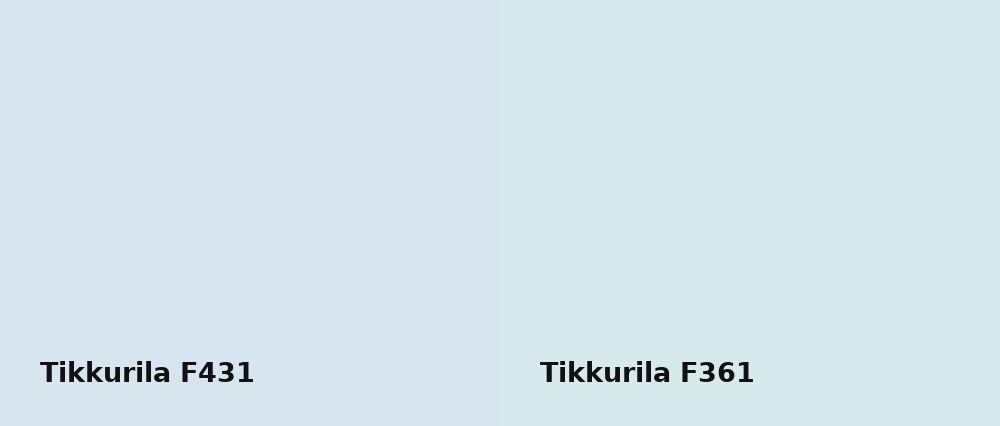 Tikkurila  F431 vs Tikkurila  F361