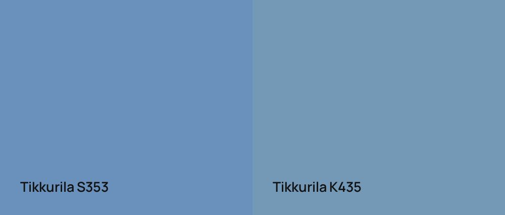 Tikkurila  S353 vs Tikkurila  K435