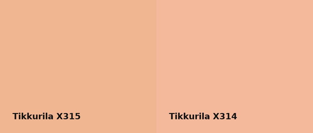 Tikkurila  X315 vs Tikkurila  X314