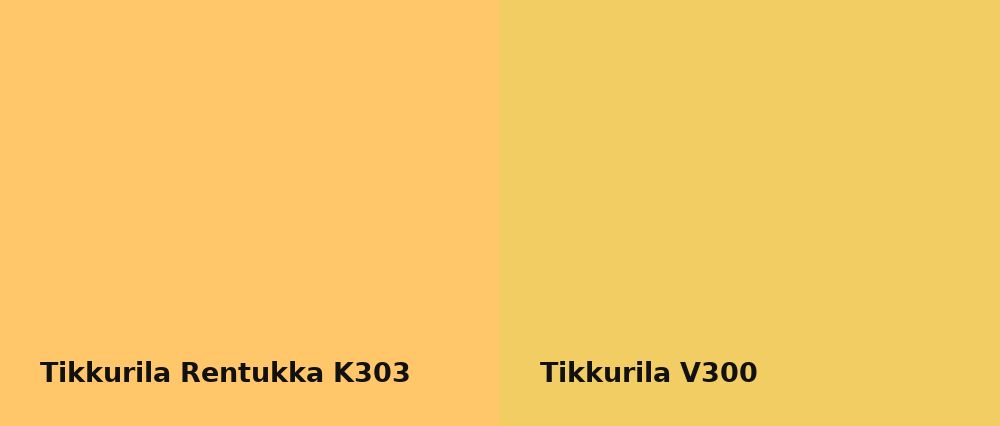 Tikkurila Rentukka K303 vs Tikkurila  V300