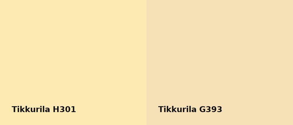 Tikkurila  H301 vs Tikkurila  G393