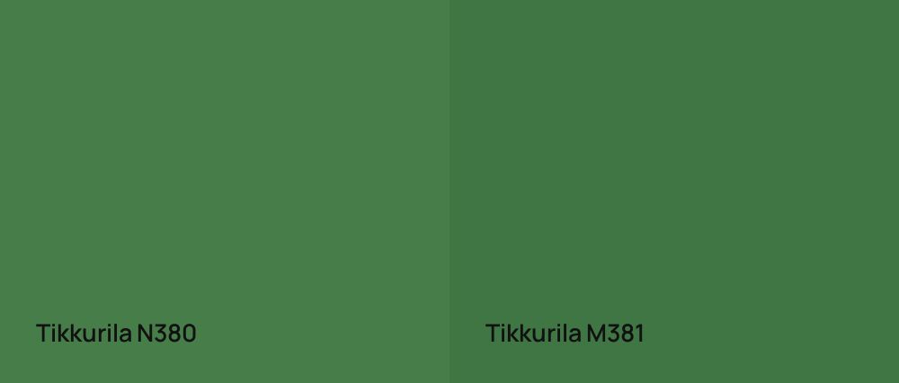 Tikkurila  N380 vs Tikkurila  M381