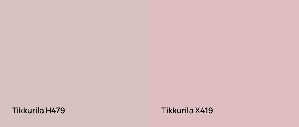 Tikkurila  H479 vs Tikkurila  X419