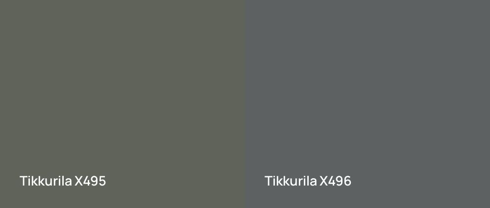 Tikkurila  X495 vs Tikkurila  X496