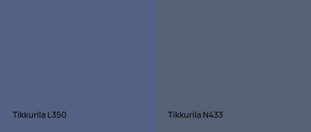 Tikkurila  L350 vs Tikkurila  N433