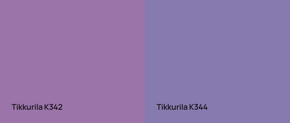 Tikkurila  K342 vs Tikkurila  K344
