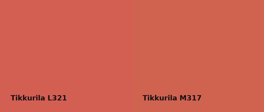 Tikkurila  L321 vs Tikkurila  M317