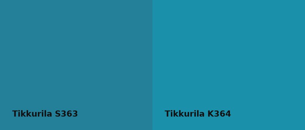 Tikkurila  S363 vs Tikkurila  K364