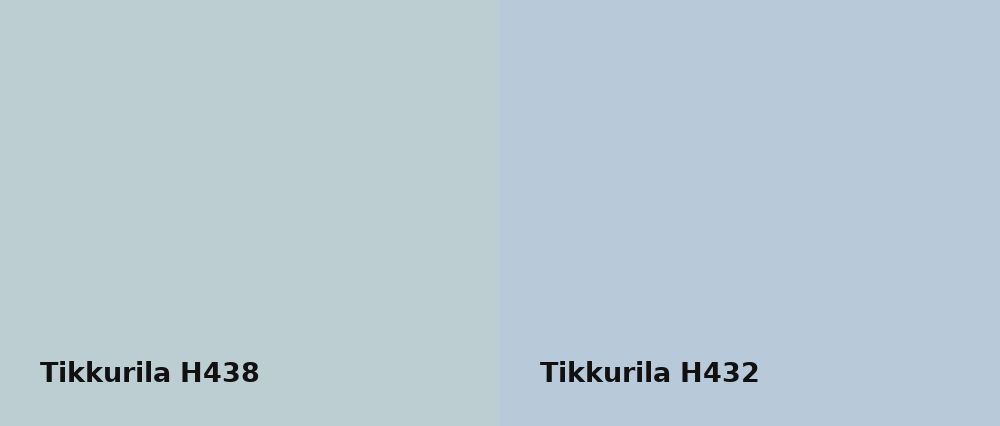 Tikkurila  H438 vs Tikkurila  H432