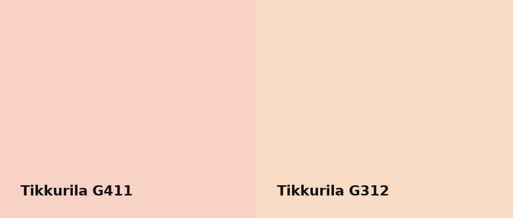 Tikkurila  G411 vs Tikkurila  G312