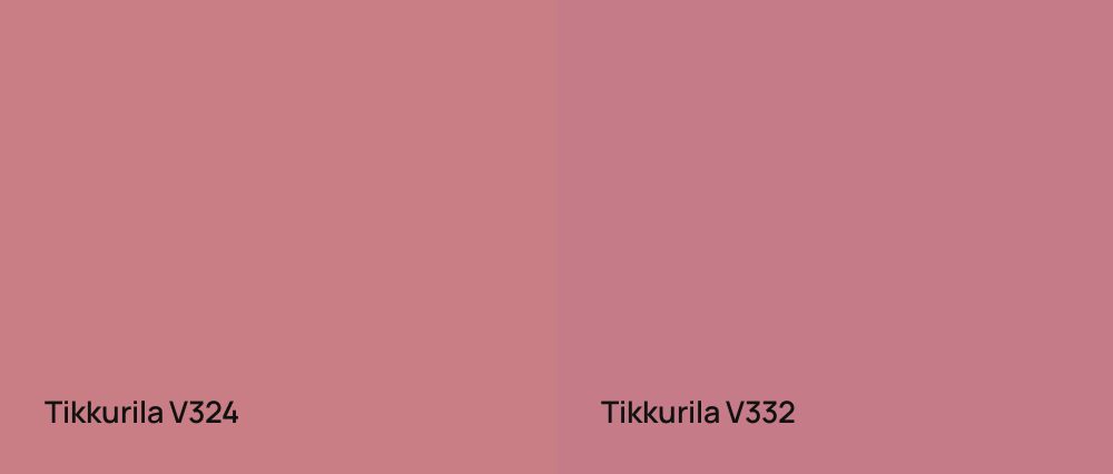 Tikkurila  V324 vs Tikkurila  V332