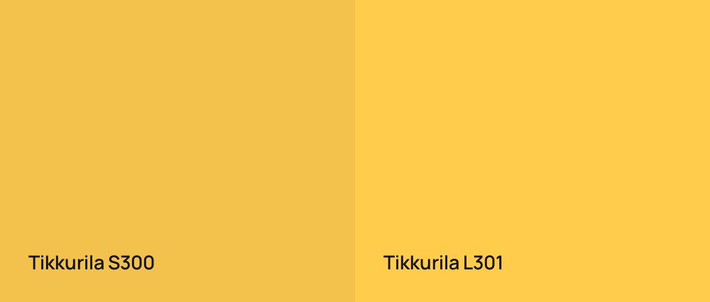 Tikkurila  S300 vs Tikkurila  L301