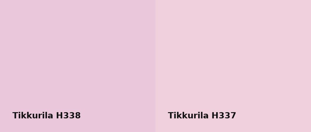 Tikkurila  H338 vs Tikkurila  H337