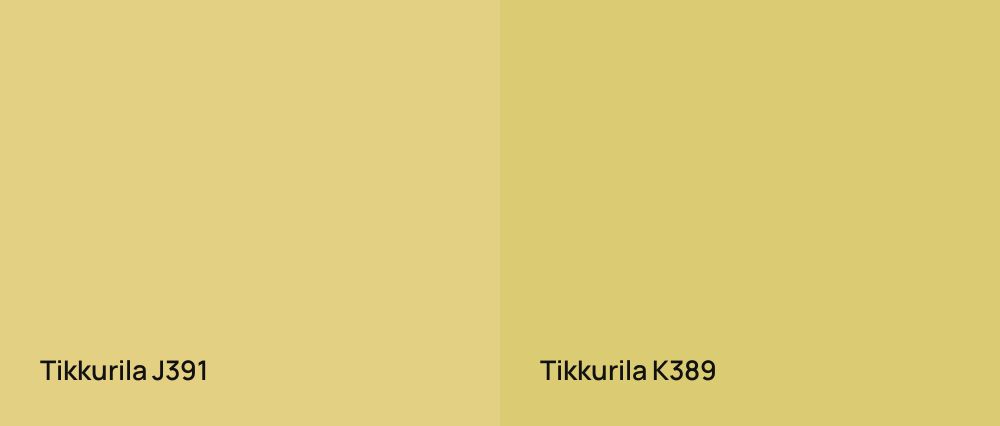 Tikkurila  J391 vs Tikkurila  K389