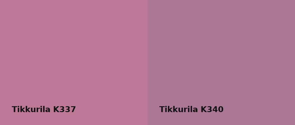Tikkurila  K337 vs Tikkurila  K340